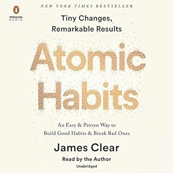 Atomic Habits by James Clear audiobook cover